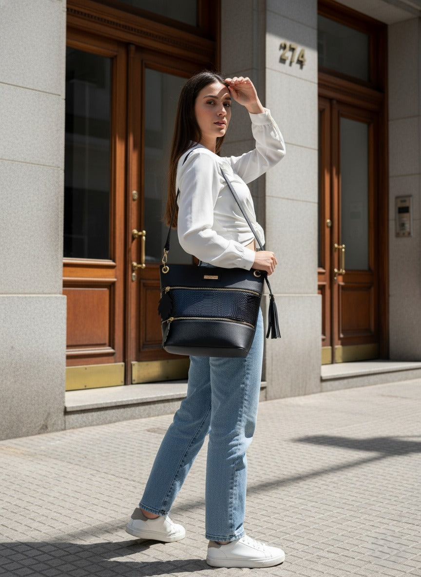 Bolso Aura J'nan Premium - Nova Coleção Exclusiva com Herrajes Dourados + Caixa