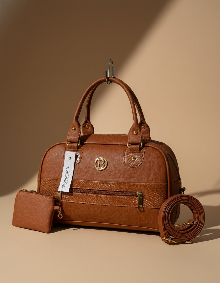 Bolso Brave Edição Especial Premium - Importado com Mini Bolso + Herrajes Dourados