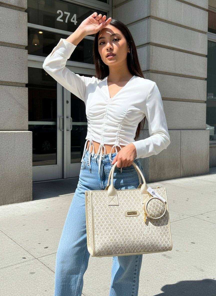 Bolso MK Dalia Premium - Lançamento Exclusivo com Monedero + Herrajes Dourados